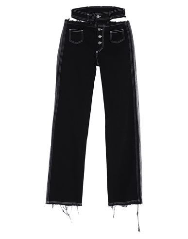 Shop Julfer Woman Jeans Black Size 6 Cotton