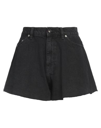 Semicouture Woman Denim Shorts Black Size 29 Cotton