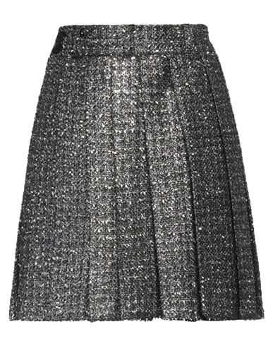 Dice Kayek Woman Mini Skirt Silver Size 6 Polyamide, Synthetic Fibers, Polyester, Viscose, Virgin Wo