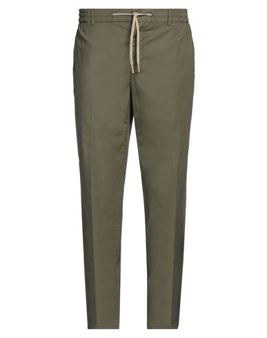 Berwich Man Pants Military Green Size 42 Cotton, Lyocell, Elastane