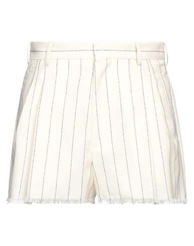 Shop Marni Man Shorts & Bermuda Shorts Ivory Size 32 Virgin Wool In White