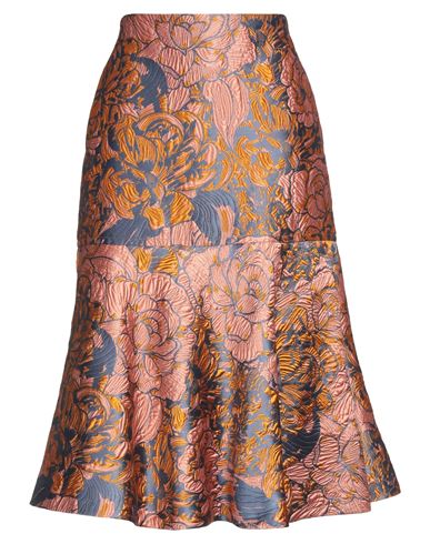 Odeeh Woman Midi Skirt Blush Size 8 Polyester, Silk, Polyamide In Pink
