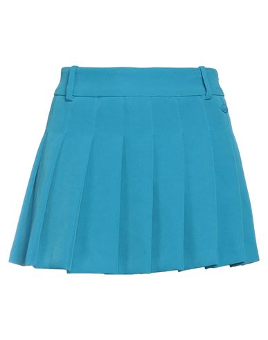 Shop Chiara Ferragni Woman Mini Skirt Azure Size 4 Polyester, Elastane In Blue