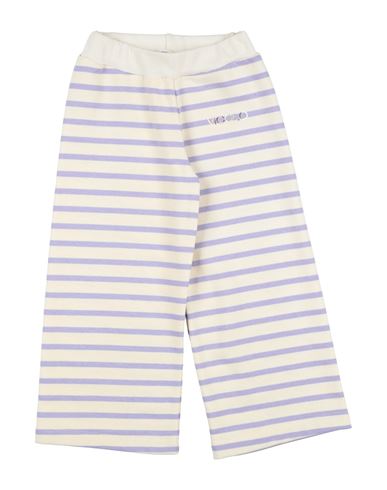 Shop Vicolo Toddler Girl Pants Cream Size 4 Cotton, Polyester In White