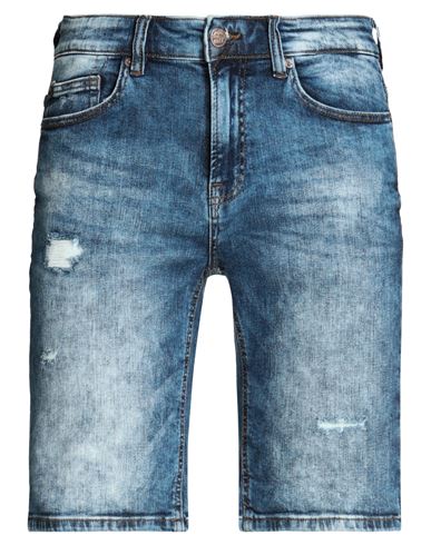 Only & Sons Man Denim Shorts Blue Size L Cotton, Elastane