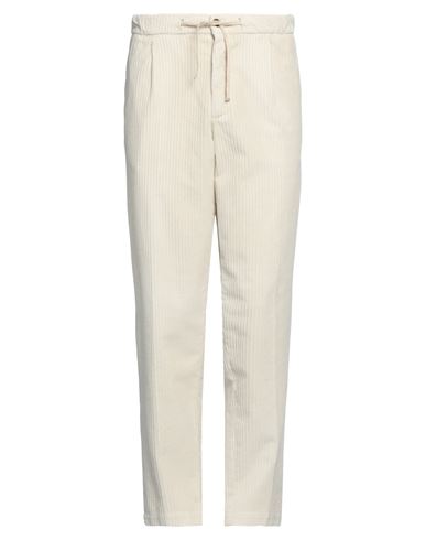 Shop Tintoria Mattei 954 Man Pants Cream Size 36 Cotton, Elastane In White