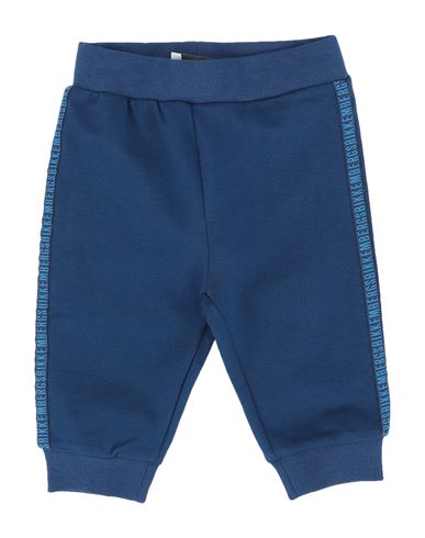 Bikkembergs Newborn Boy Pants Midnight Blue Size 0 Cotton, Elastane In Blue