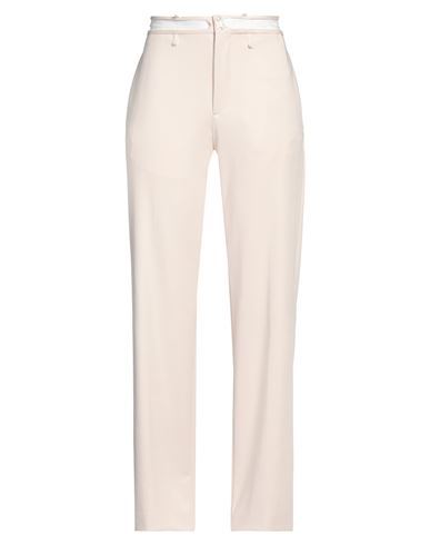 Mm6 Maison Margiela Woman Pants Ivory Size L Polyester, Elastane In White