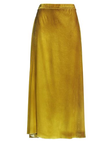 Shop Avant Toi Woman Maxi Skirt Mustard Size L Viscose, Silk, Elastane In Yellow