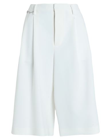 Dsquared2 Woman Cropped Pants White Size 8 Polyester, Polyurethane