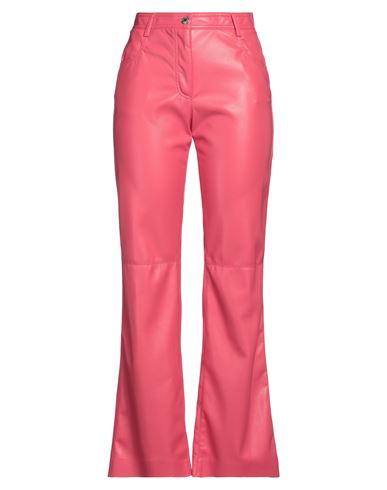 Msgm Woman Pants Coral Size 8 Polyester In Red