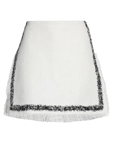 Msgm Woman Shorts & Bermuda Shorts Cream Size 4 Cotton, Polyester, Acrylic, Metallic Fiber, Polyamid In White