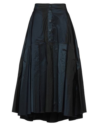 High Woman Midi Skirt Midnight Blue Size 10 Polyester