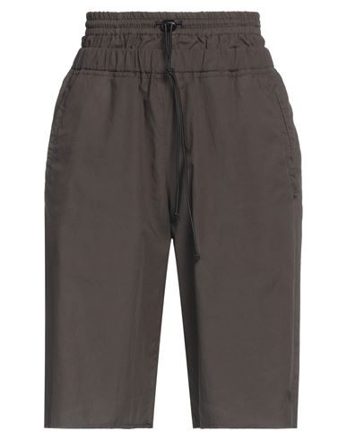 N°21 Woman Shorts & Bermuda Shorts Dark Brown Size S Cotton In Burgundy