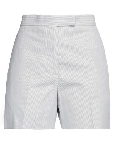 Thom Browne Woman Shorts & Bermuda Shorts Light Grey Size 4 Cotton