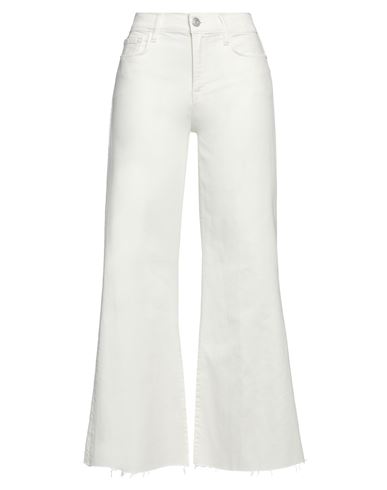 Frame Woman Jeans Ivory Size 31 Cotton, Pre-consumer Recycled Cotton, Elastane In White