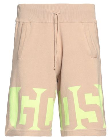 Gcds Man Shorts & Bermuda Shorts Sand Size Xl Cotton In Beige