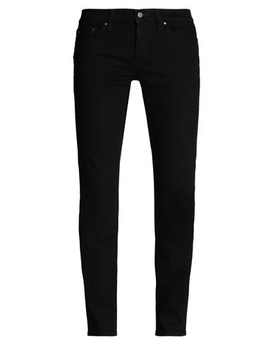 Shop Michael Kors Mens Man Jeans Black Size 34w-34l Cotton, Elastane