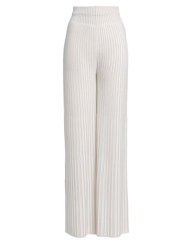 Balmain Woman Pants Ivory Size 6 Viscose, Polyester, Polyamide, Elastane In White