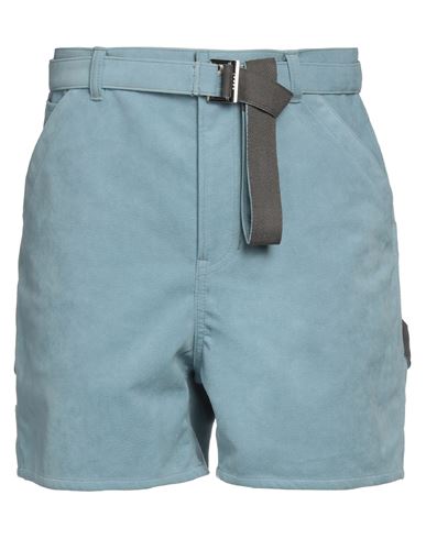 Sacai Man Shorts & Bermuda Shorts Sky Blue Size 2 Cotton