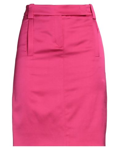 Shop Bcbgmaxazria Woman Mini Skirt Fuchsia Size 4 Viscose, Virgin Wool, Elastane In Pink