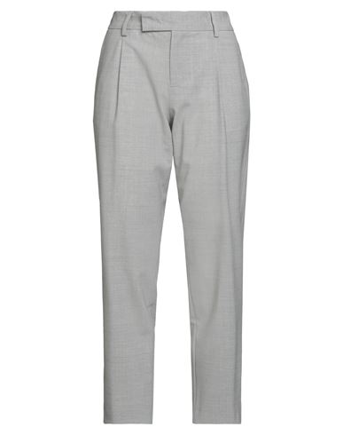 Pt Torino Woman Pants Light Grey Size 10 Virgin Wool, Elastane In Gray