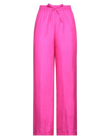 The Rose Ibiza Woman Pants Fuchsia Size S Silk In Pink