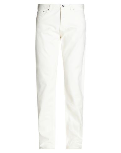 N°21 Man Jeans Off White Size 33 Cotton, Elastane
