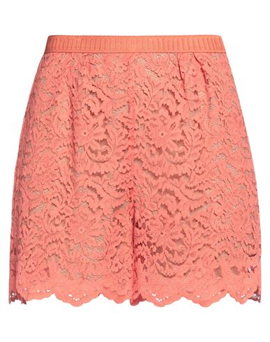 Shop Attic And Barn Woman Shorts & Bermuda Shorts Coral Size 6 Polyamide In Red