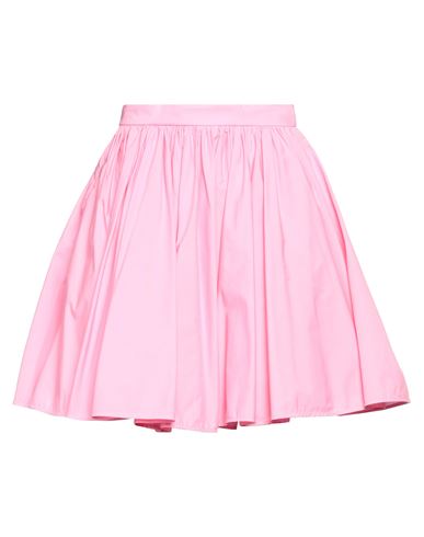 Msgm Woman Mini Skirt Pink Size 6 Cotton