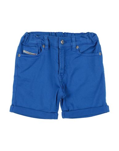 Diesel Newborn Shorts & Bermuda Shorts Blue Size 3 Cotton, Elastane In Blue
