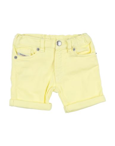 Shop Diesel Newborn Shorts & Bermuda Shorts Yellow Size 3 Cotton, Elastane