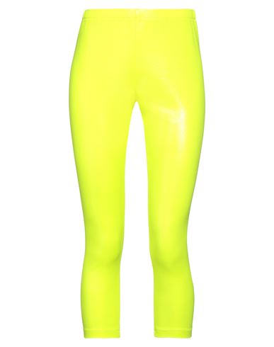 Junya Watanabe Comme Des Garçons Woman Leggings Acid Green Size S Polyester In Yellow