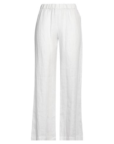 120% LINO 120% LINO WOMAN PANTS LIGHT GREY SIZE 4 LINEN