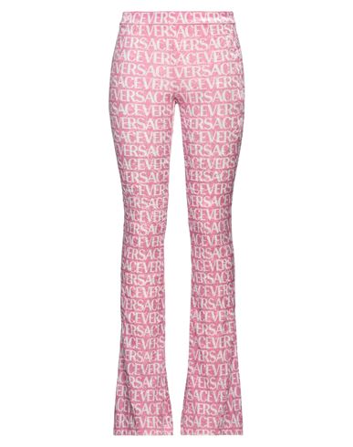 Versace Woman Pants Fuchsia Size 10 Polyester, Elastane In Pink