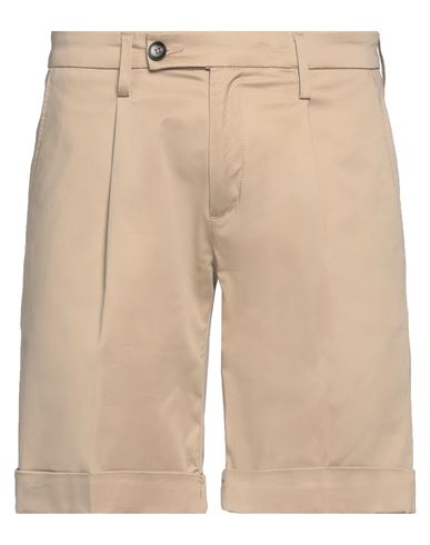 MICHAEL COAL MICHAEL COAL MAN SHORTS & BERMUDA SHORTS BEIGE SIZE 31 COTTON, ELASTANE 