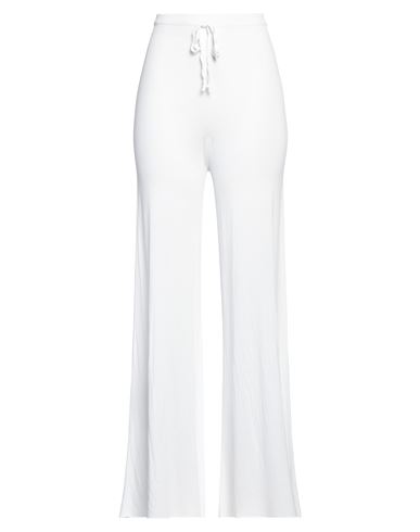 Shop Carta Libera Woman Pants White Size 1 Viscose, Polyamide