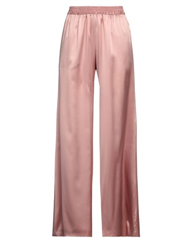 Gianluca Capannolo Woman Pants Pink Size 6 Silk, Elastane