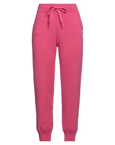 Moncler Woman Pants Fuchsia Size Xs Virgin Wool In Pink