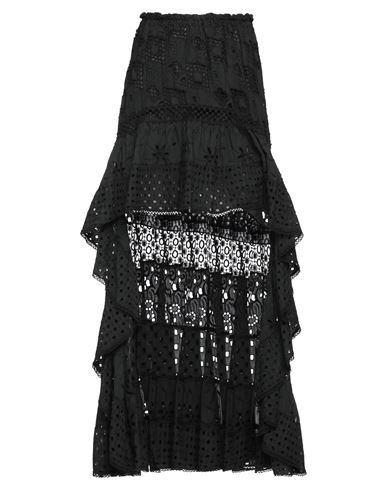 Temptation Positano Woman Mini Skirt Black Size M Cotton