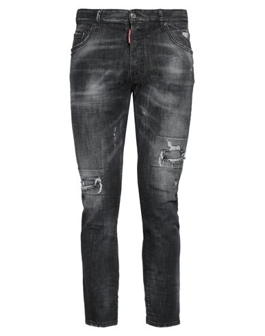 Dsquared2 Man Jeans Steel Grey Size 34 Cotton, Elastane