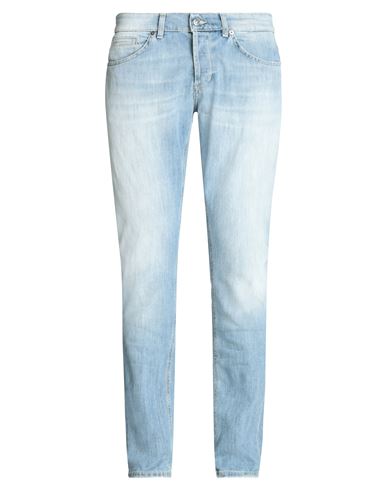 Dondup Man Jeans Blue Size 33 Cotton, Elastomultiester