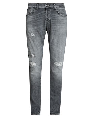 Dondup Man Jeans Grey Size 35 Cotton, Elastane