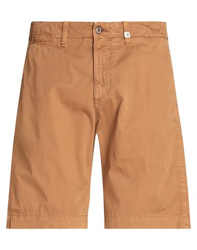 Myths Man Shorts & Bermuda Shorts Tan Size 34 Cotton In Brown