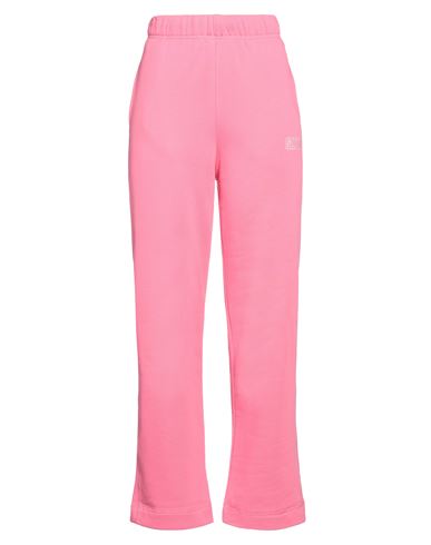Ganni Woman Pants Fuchsia Size L Cotton, Polyester In Pink