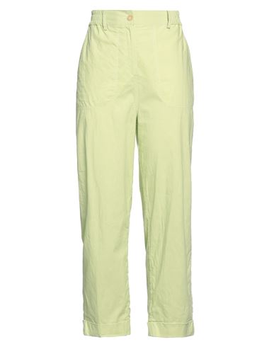 Annette Görtz Woman Pants Green Size 10 Cotton, Linen