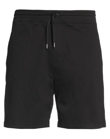 Shop Neil Barrett Man Shorts & Bermuda Shorts Black Size L Cotton, Elastane