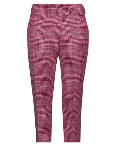Maison Common Woman Pants Fuchsia Size 12 Virgin Wool In Pink