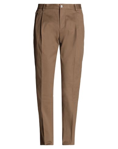 Dolce & Gabbana Man Pants Brown Size 38 Cotton, Elastane