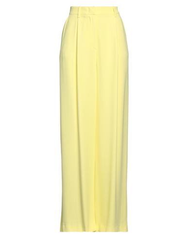 Federica Tosi Woman Pants Yellow Size 6 Acetate, Viscose